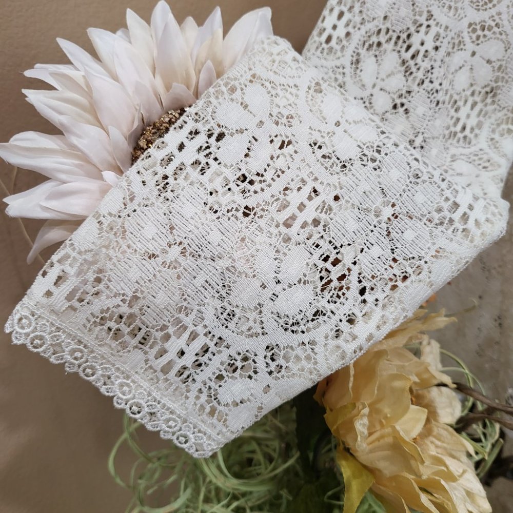 Coldwater Creek Soft Lace Cream Jacket - Picture 7 of 14